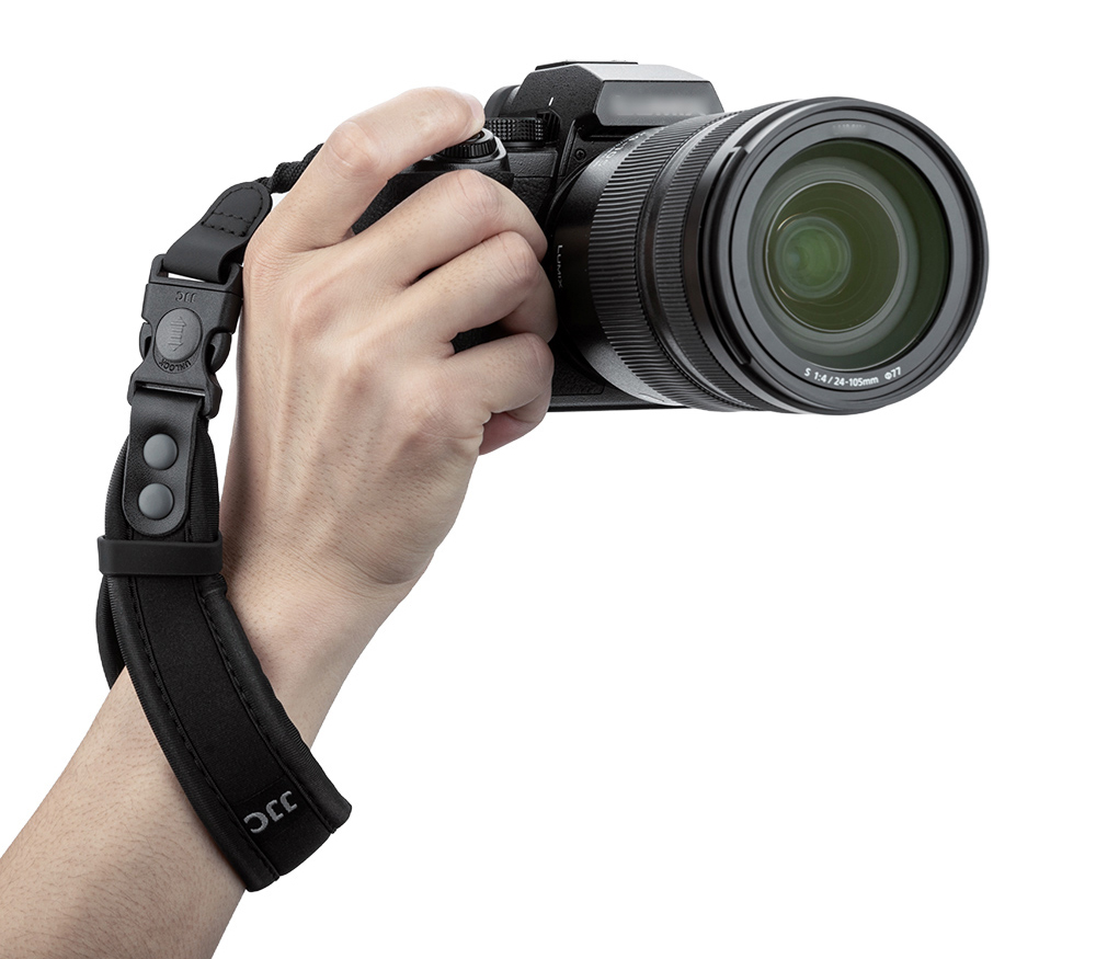 Ремень JJC ST-1M2 BLACK, неопреновый, черный