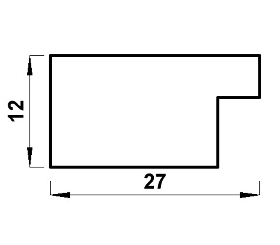 Фоторамка Мирам 20х30 см, золотистая (651618-8)