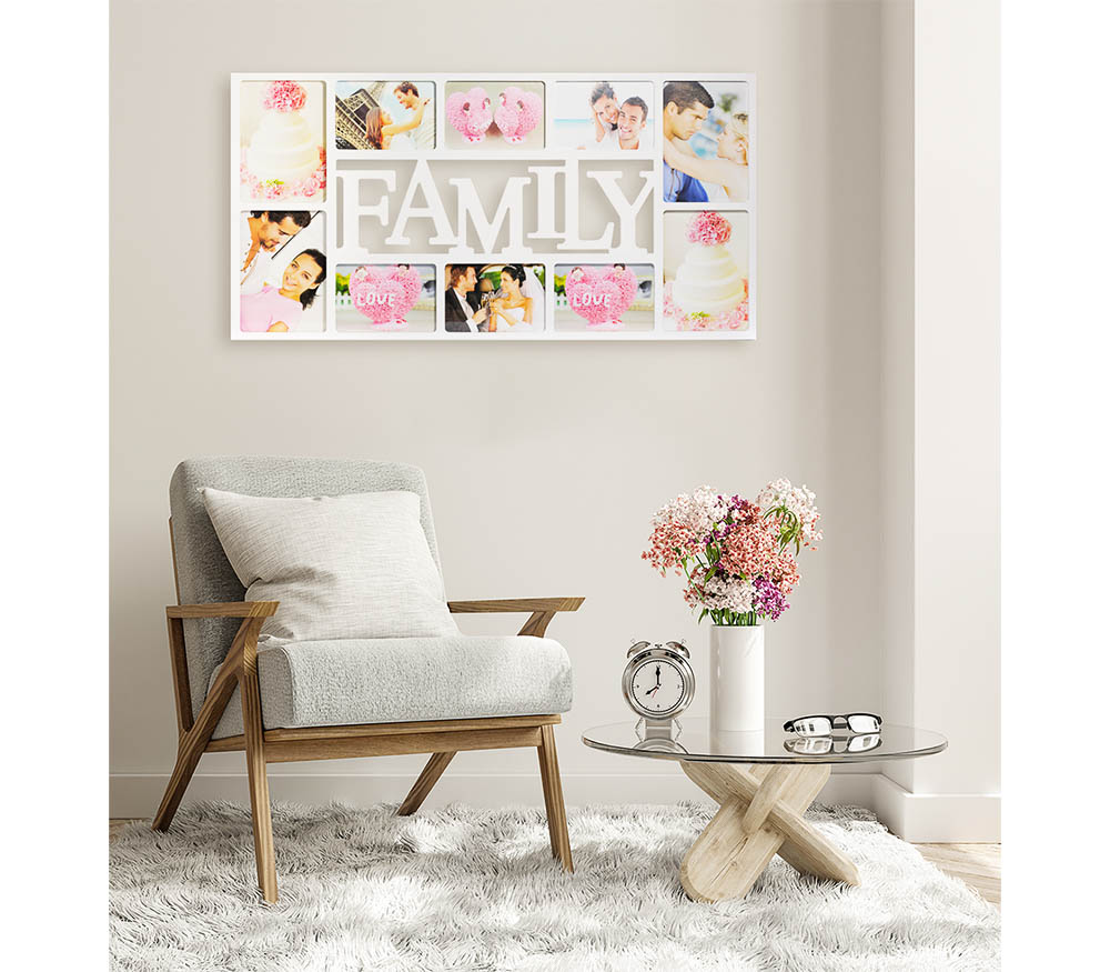 Мультирамка Fotografia на 10 фото (FFC-1016) белая