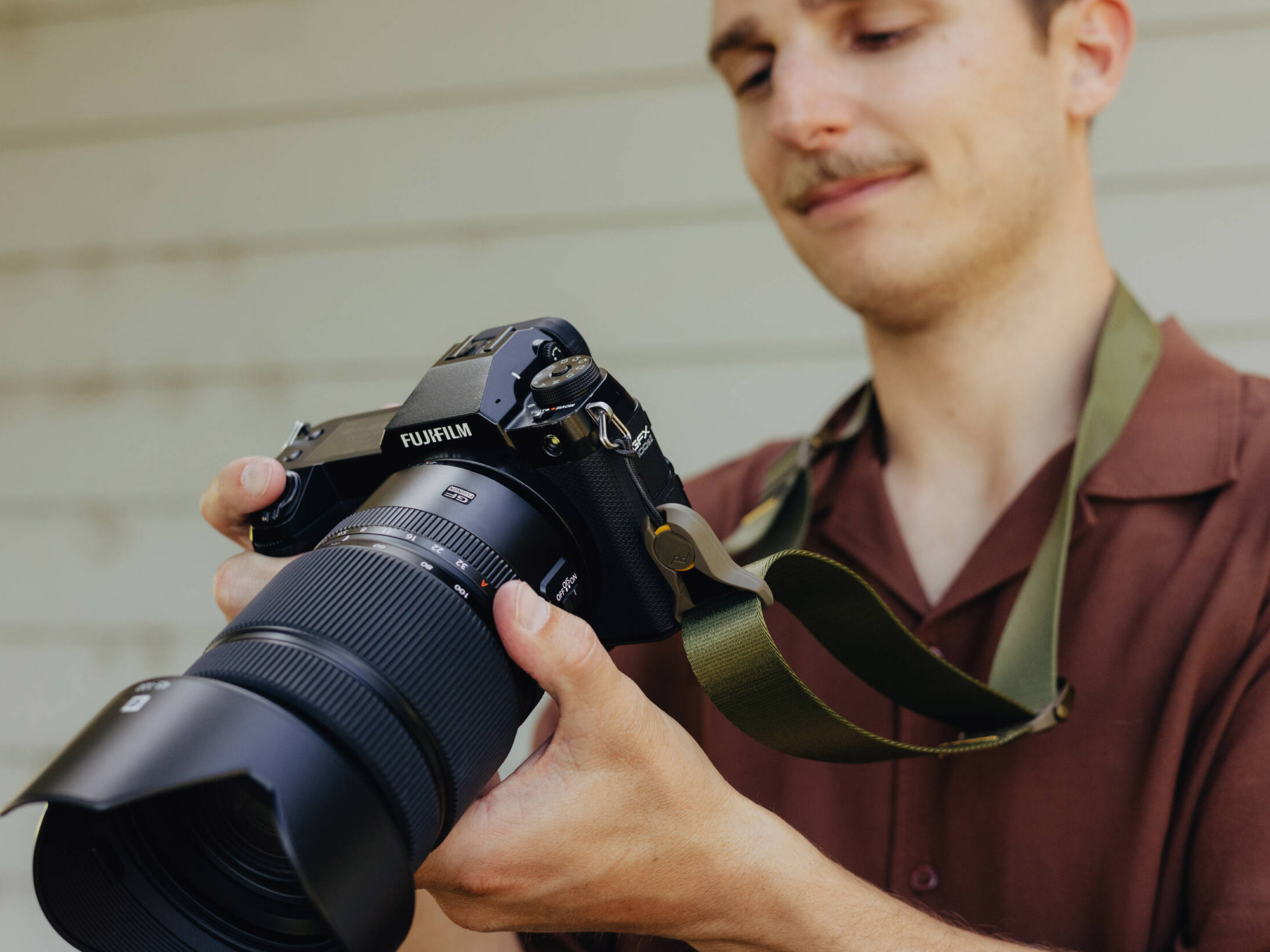 Ремень Peak Design Camera Strap Slide Lite Kelp, оливковый