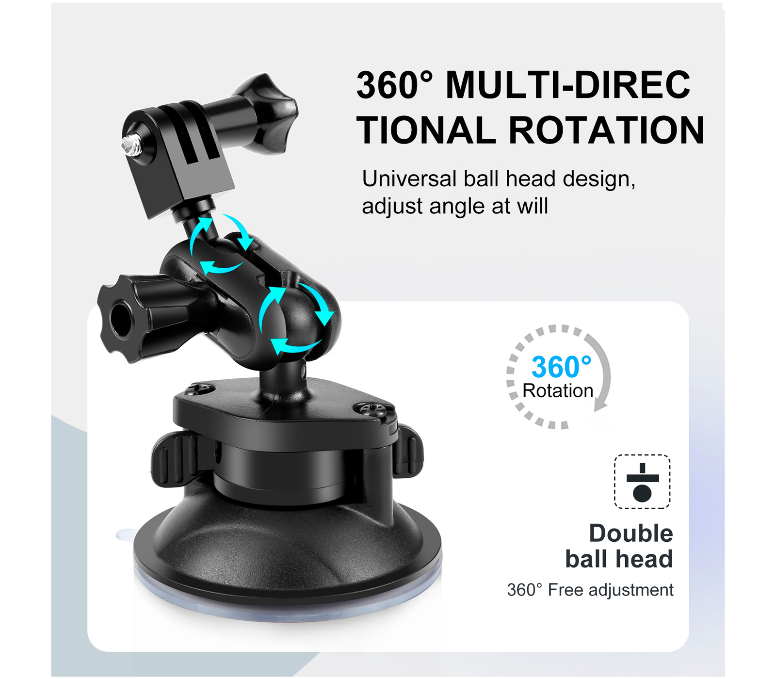 Присоска Puluz PU545B для экшн- и VR 360 камер