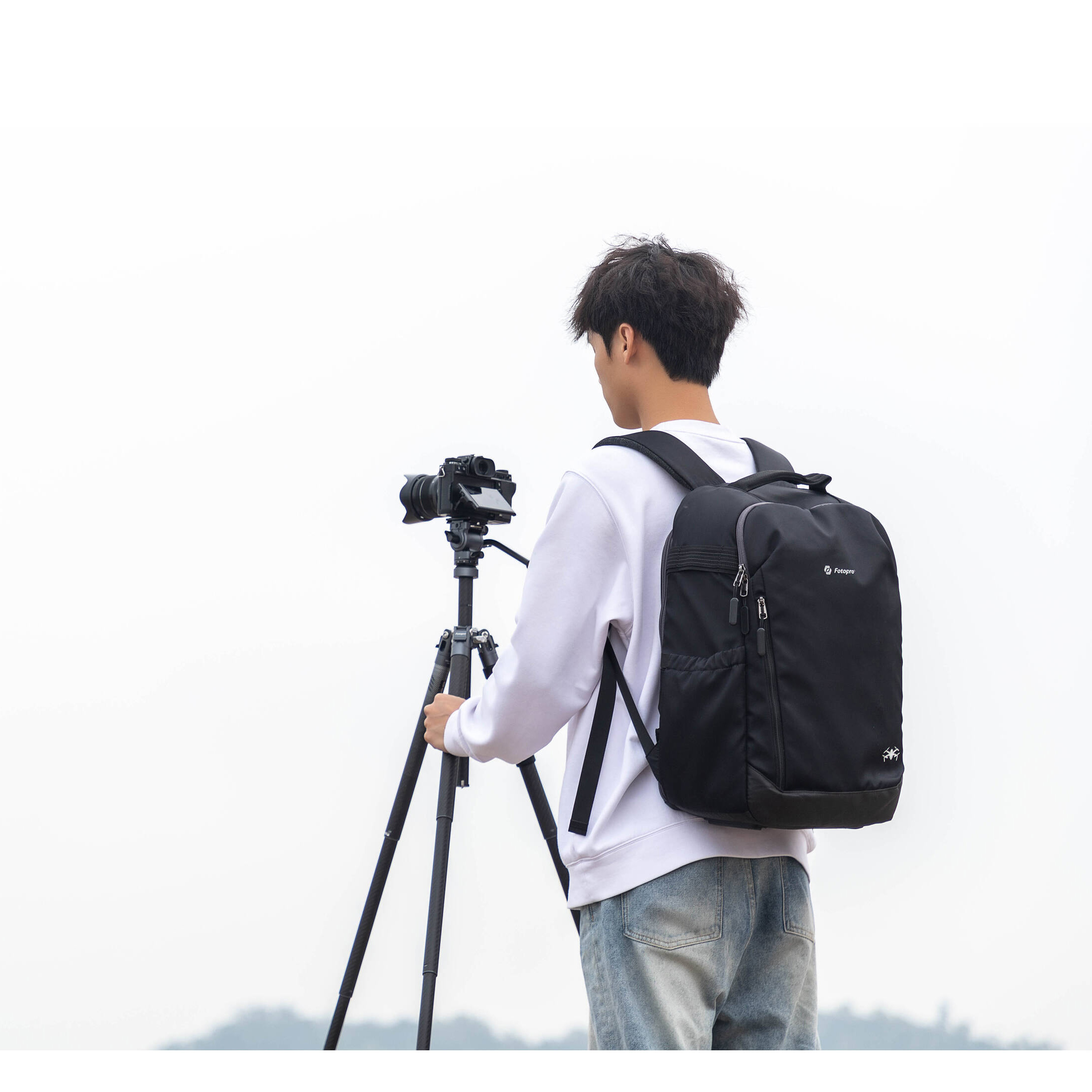 Штатив Fotopro X-Aircross 3 Lite Video Gray, карбон, до 3 кг