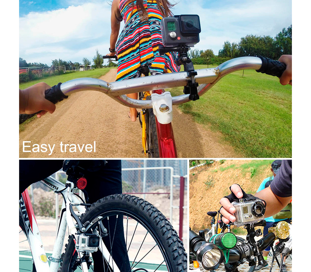 Крепление на руль Puluz PU01 Handlebar Mount, для экшн-камеры