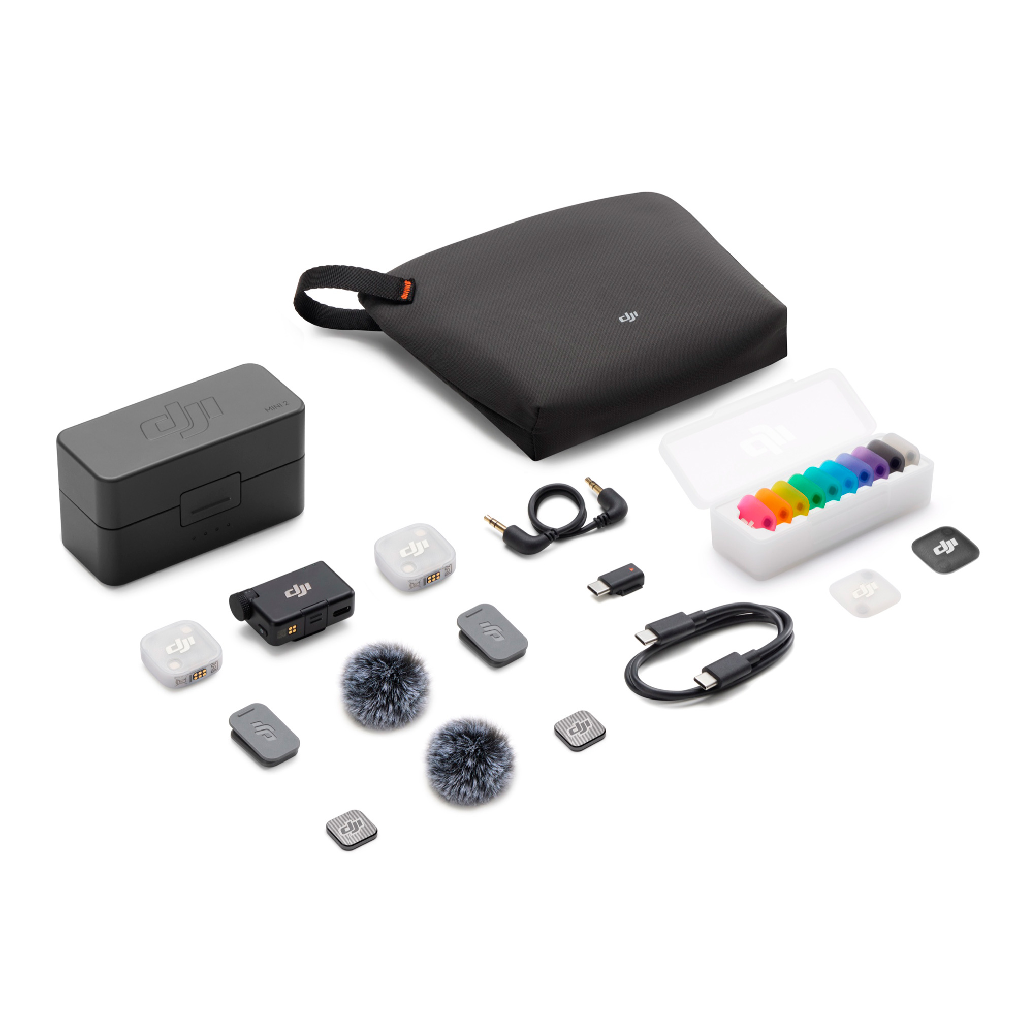 Беспроводная система DJI Mic Mini 2, 2 микрофона + приемник, 3.5мм + USB-C