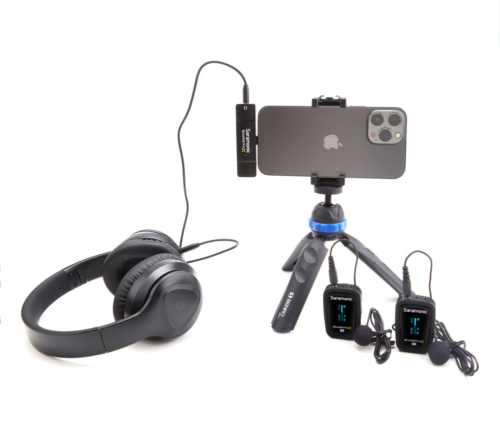 Беспроводная система Saramonic Blink500 ProX B4 (TX+TX+RXDI), 2.4 ГГц, Lightning