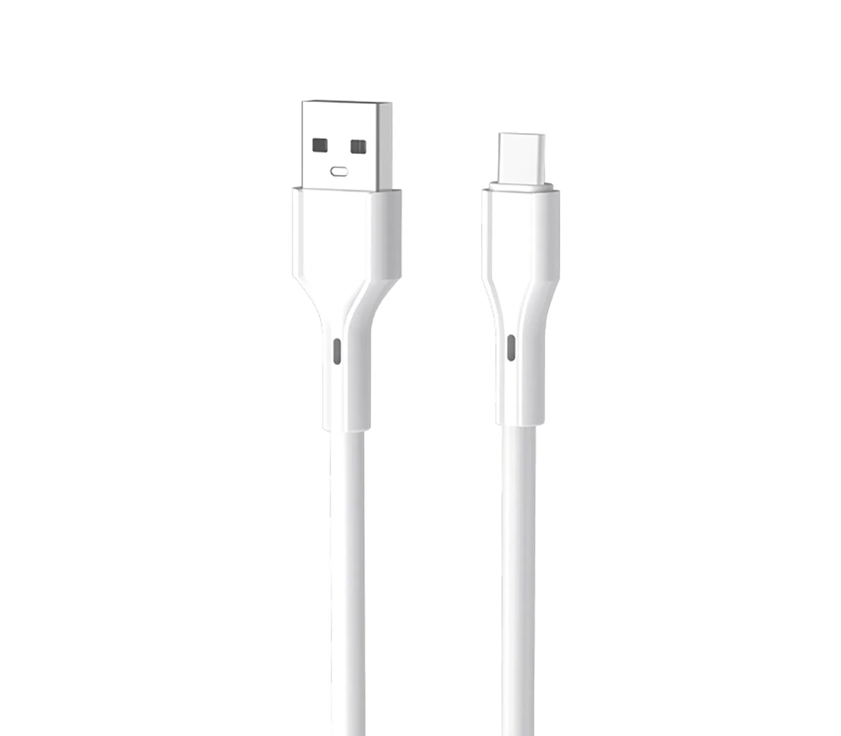 Кабель Aksberry X155, USB-A - USB-C, 1 м, белый