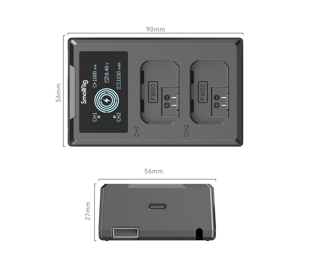 Зарядное устройство SmallRig 4081 для аккумуляторов Sony NP-FW50