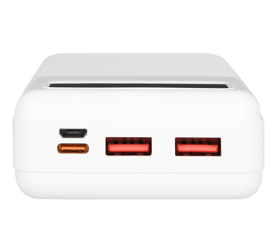 Внешний аккумулятор TFN Porta LCD PD 20.000 мАч, 22.5 Вт, белый