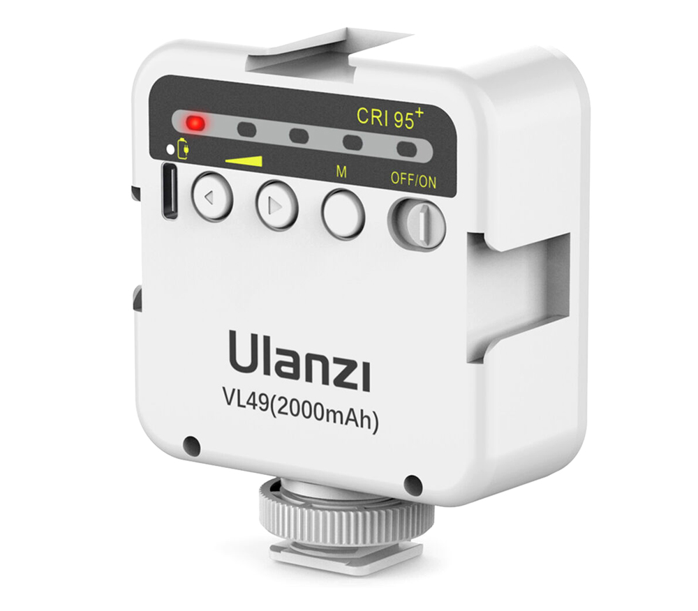 Осветитель Ulanzi VL49 Mini LED Video Light, 6 Вт, 5500К, белый