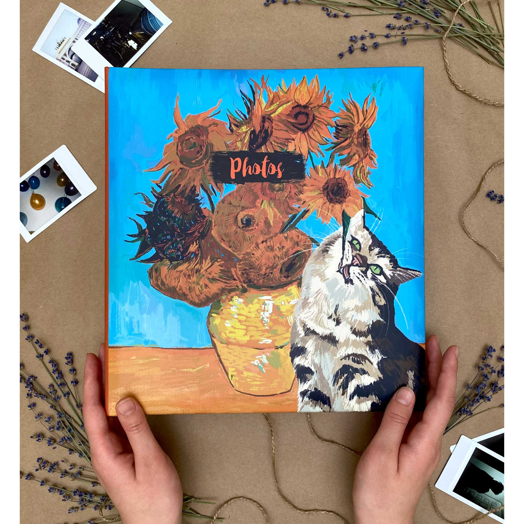 Фотоальбом Полином магнитный, 50 листов, 23х28см - «VVG» Van Gogh style 2