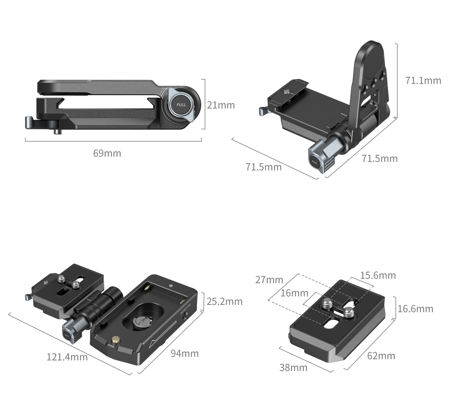 Комплект SmallRig 4696 NP-F Battery Adapter Mount Plate Kit