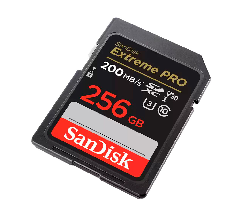 Карта памяти SanDisk SDXC 256GB Extreme Pro UHS-I V30 U3 200/140 Mb/s