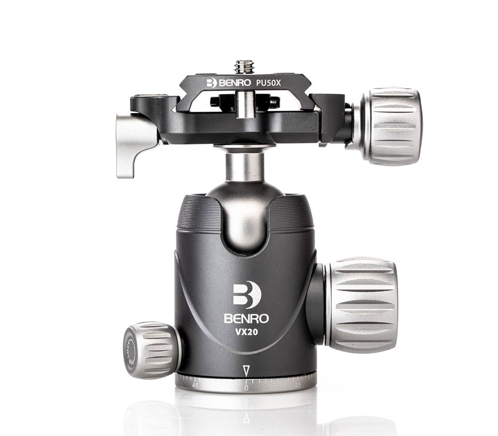 Штатив Benro Rhino FRHN14C с головой VX20, цанговые замки, карбон