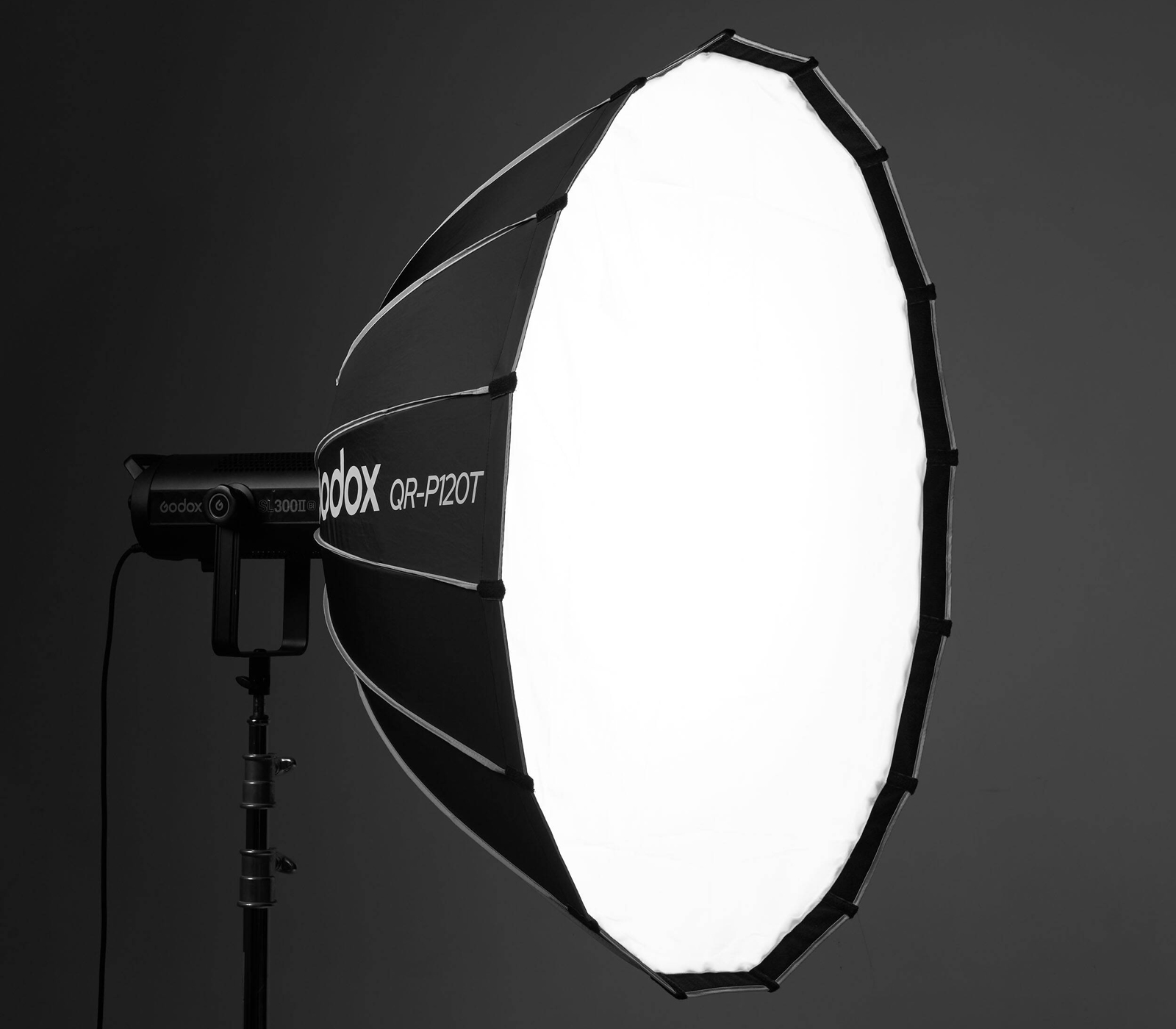 Софтбокс Godox QR-P120T, параболический, быстроскладной, 120 см, Bowens