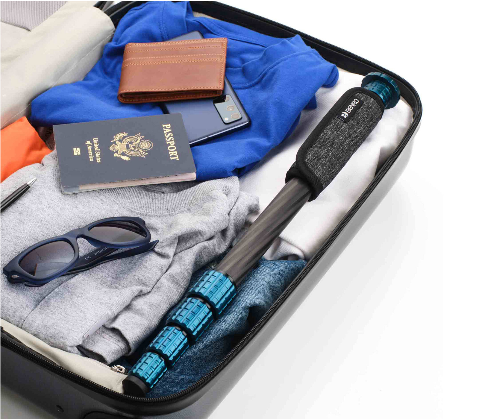 Монопод Benro MSSL09C Super Slim карбоновый, до 15 кг