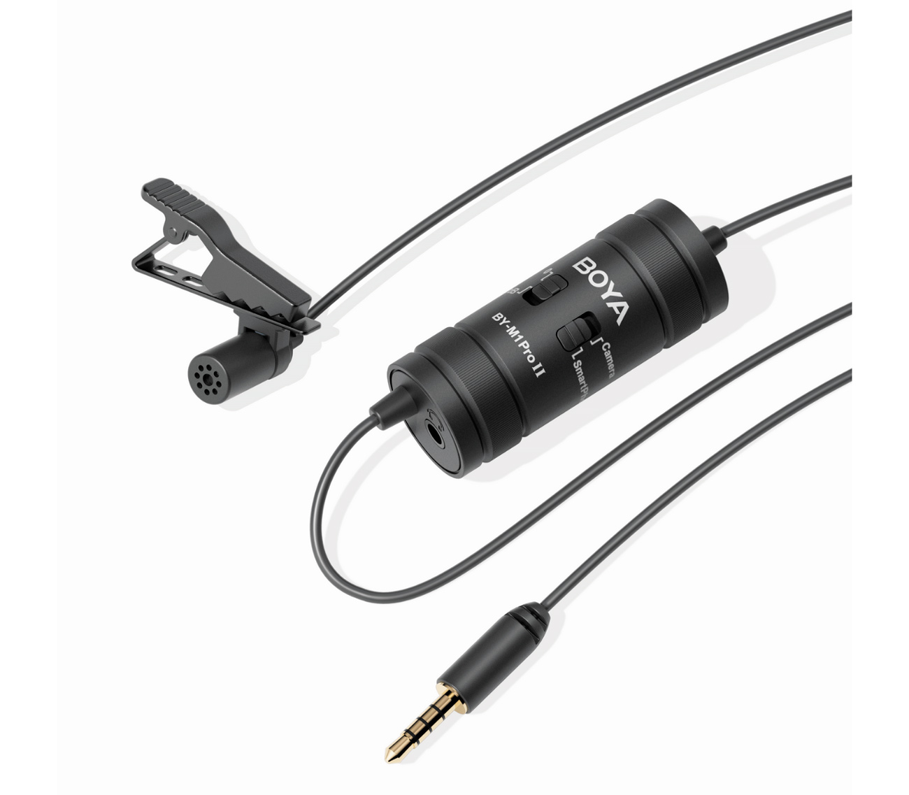 Микрофон Boya BY-M1 Pro II, петличный, всенаправленный, 3.5 мм TRS / TRRS