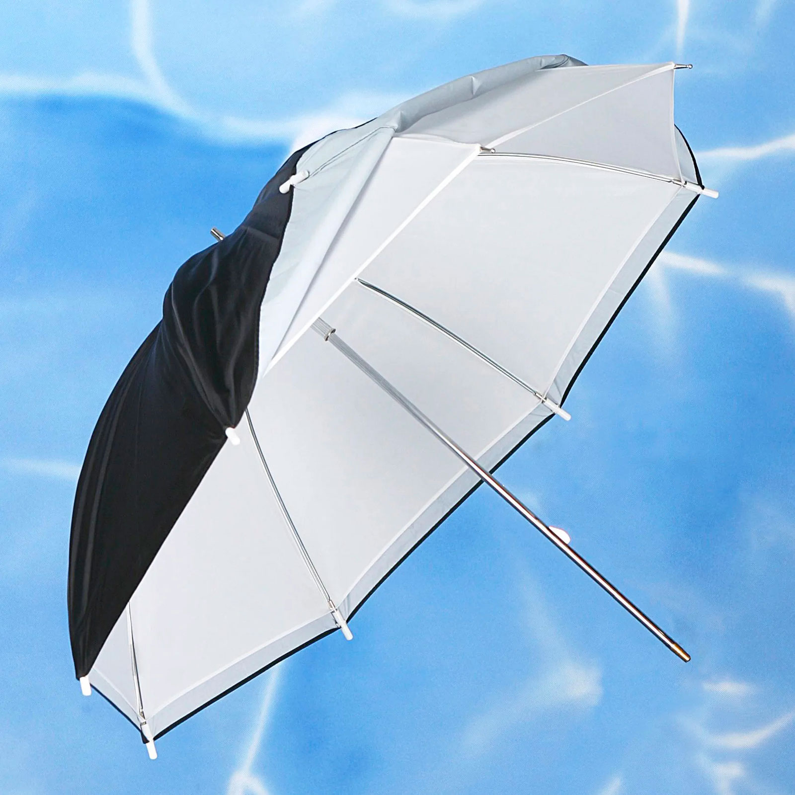 Зонт 2 в 1 Grifon URN-T162TWB, на просвет / на отражение, белый, 135 см