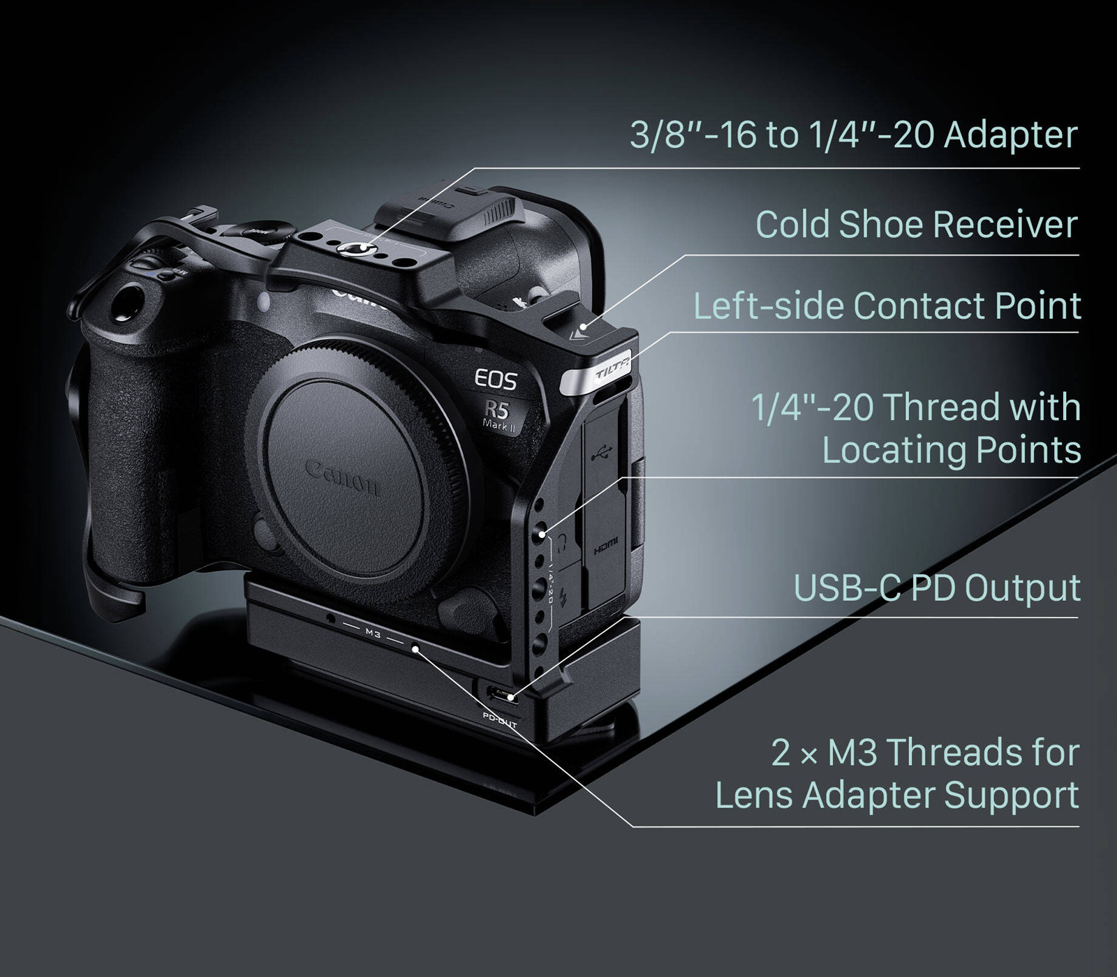 Клетка Tilta Camera Cage для Canon R5 Mark II, с охлаждением, Base Kit