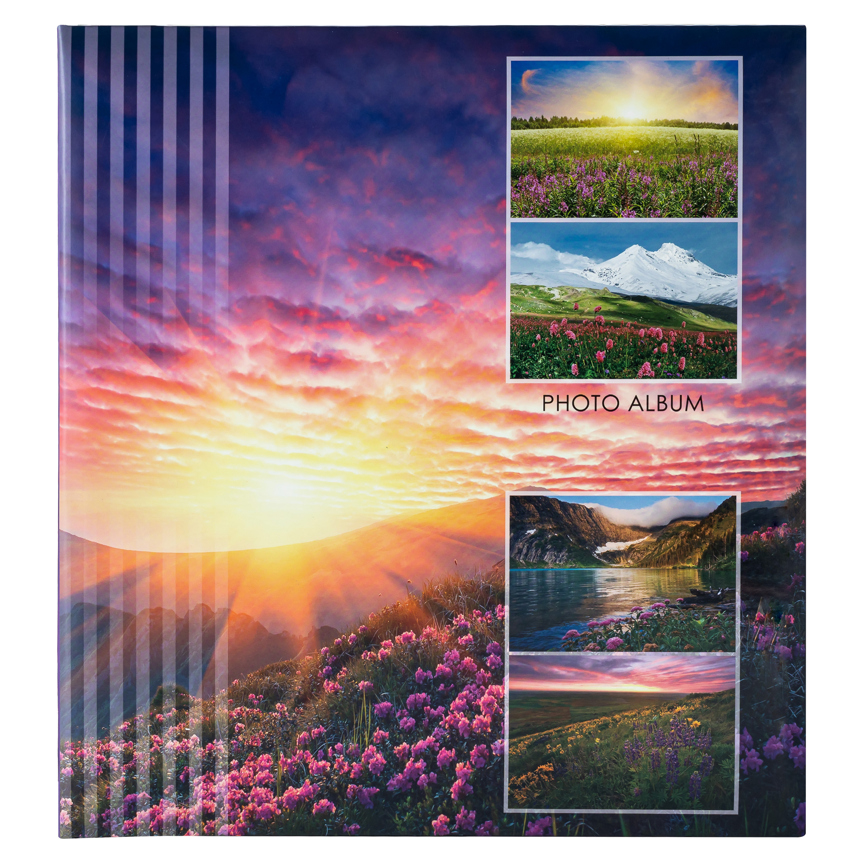 Фотоальбом Fotografia магнитный 23х28 см, 50 листов, на кольцах, «Пейзаж», FA-SA50-106