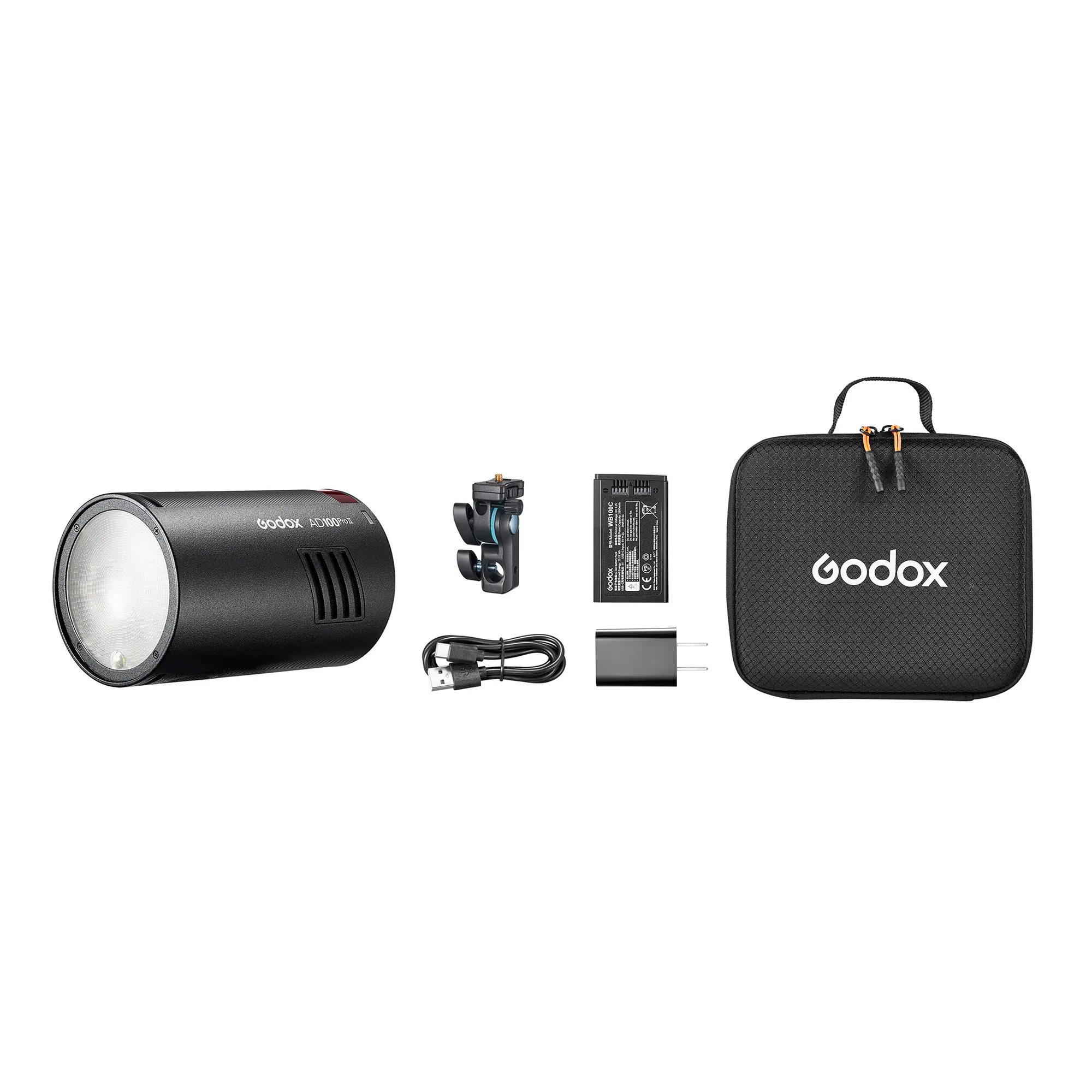 Фотовспышка Godox AD100ProII, аккумулятор, 100 Дж