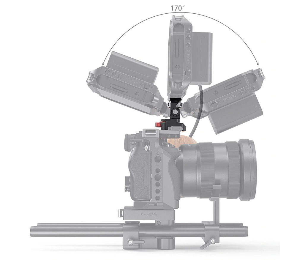 Держатель монитора SmallRig 2906, наклонно-поворотный, планка НАТО, до 1.5 кг