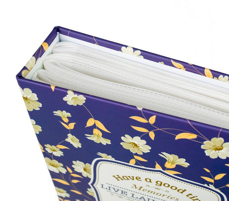 Фотоальбом Мирам 10x15 см 200 фото, цветы, синий