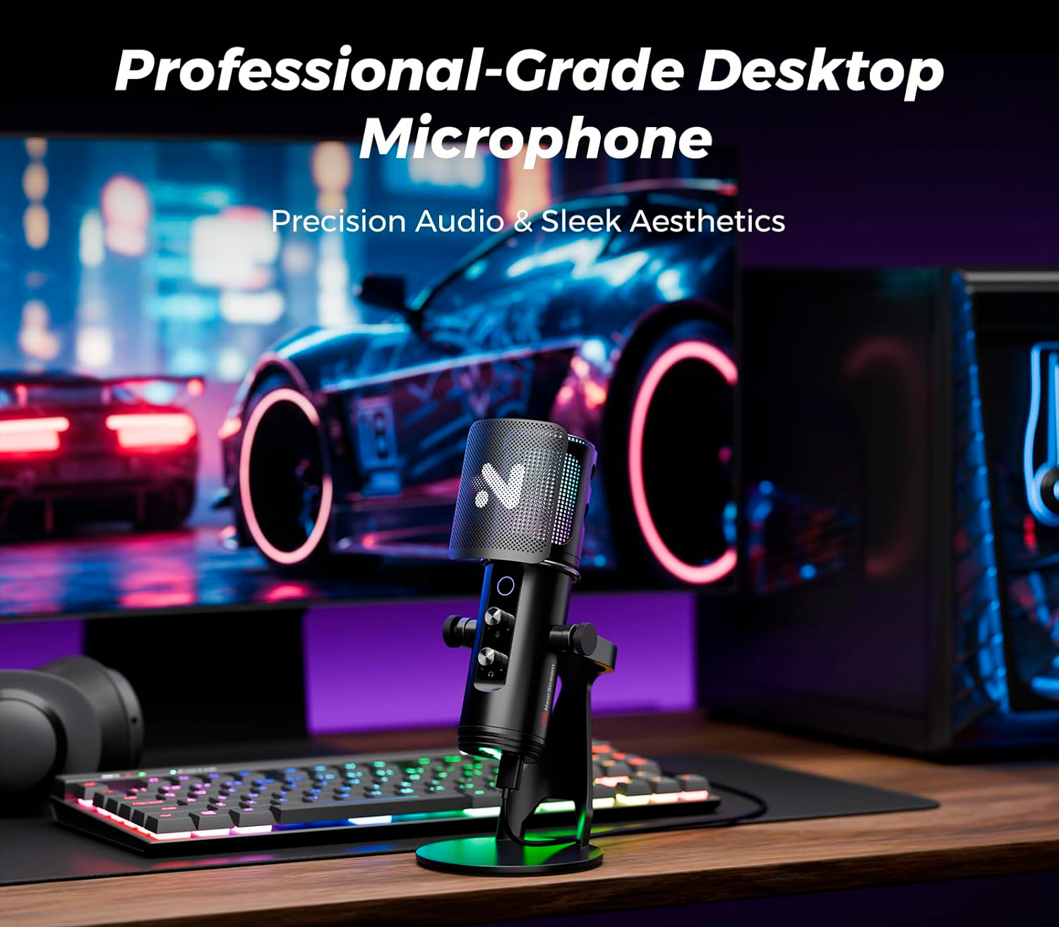 USB микрофон Nearity NearStream AM35U, с RGB подсветкой и шумоподавлением