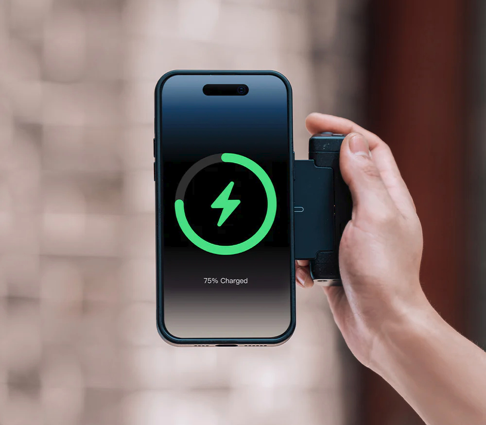 Держатель для телефона PGYTECH MagCam Phone Grip, магнитный, с кнопкой спуска, цвет: Misty Gray (уцененный)