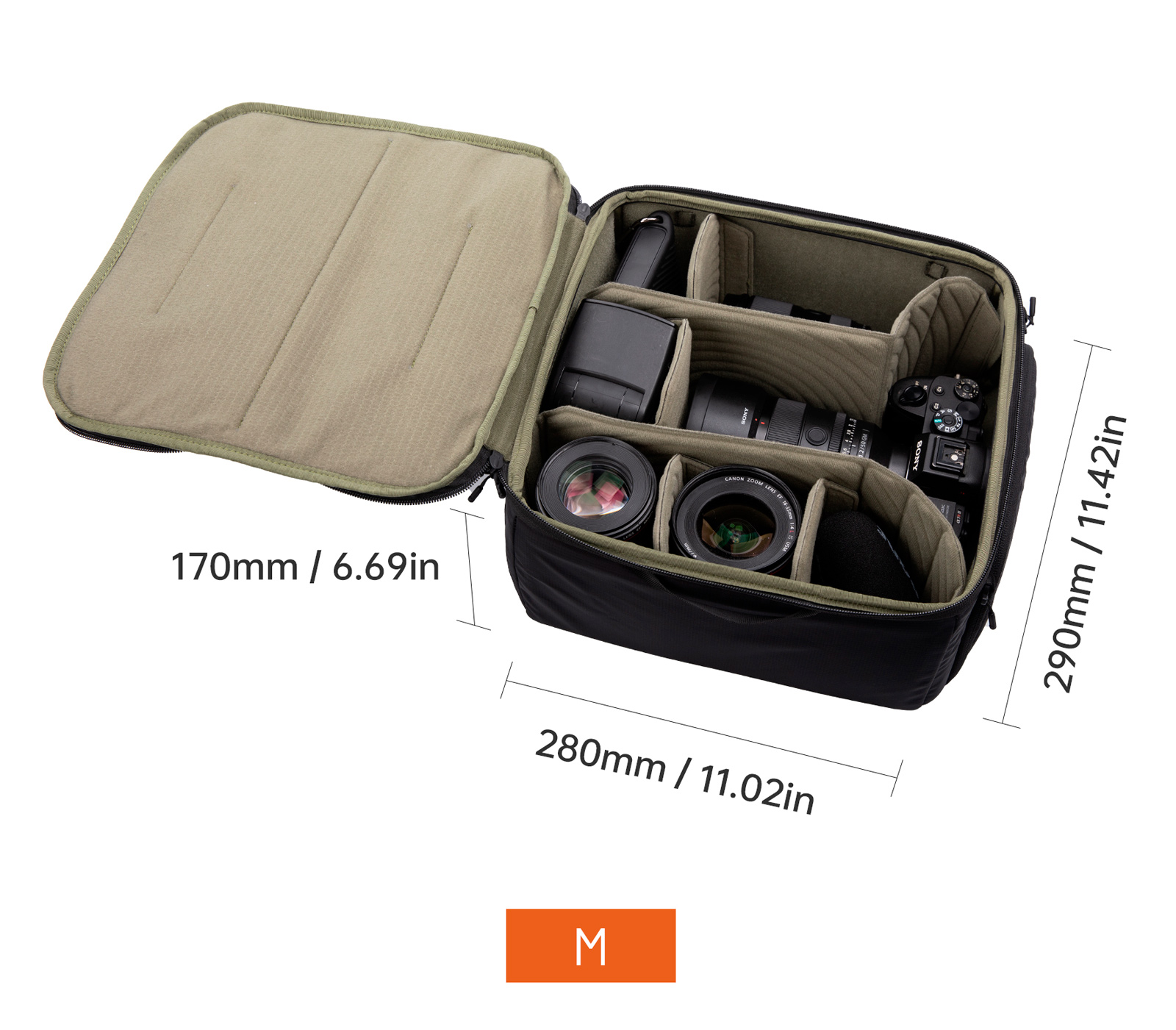 Рюкзак PGYTECH OnePro Flex 40L + Camera Insert M, цвет Sunset Orange