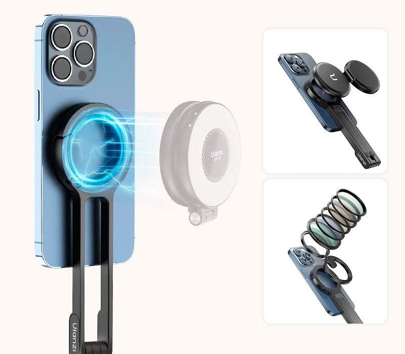 Настольный штатив-рукоятка Ulanzi MA30, с креплением MagSafe