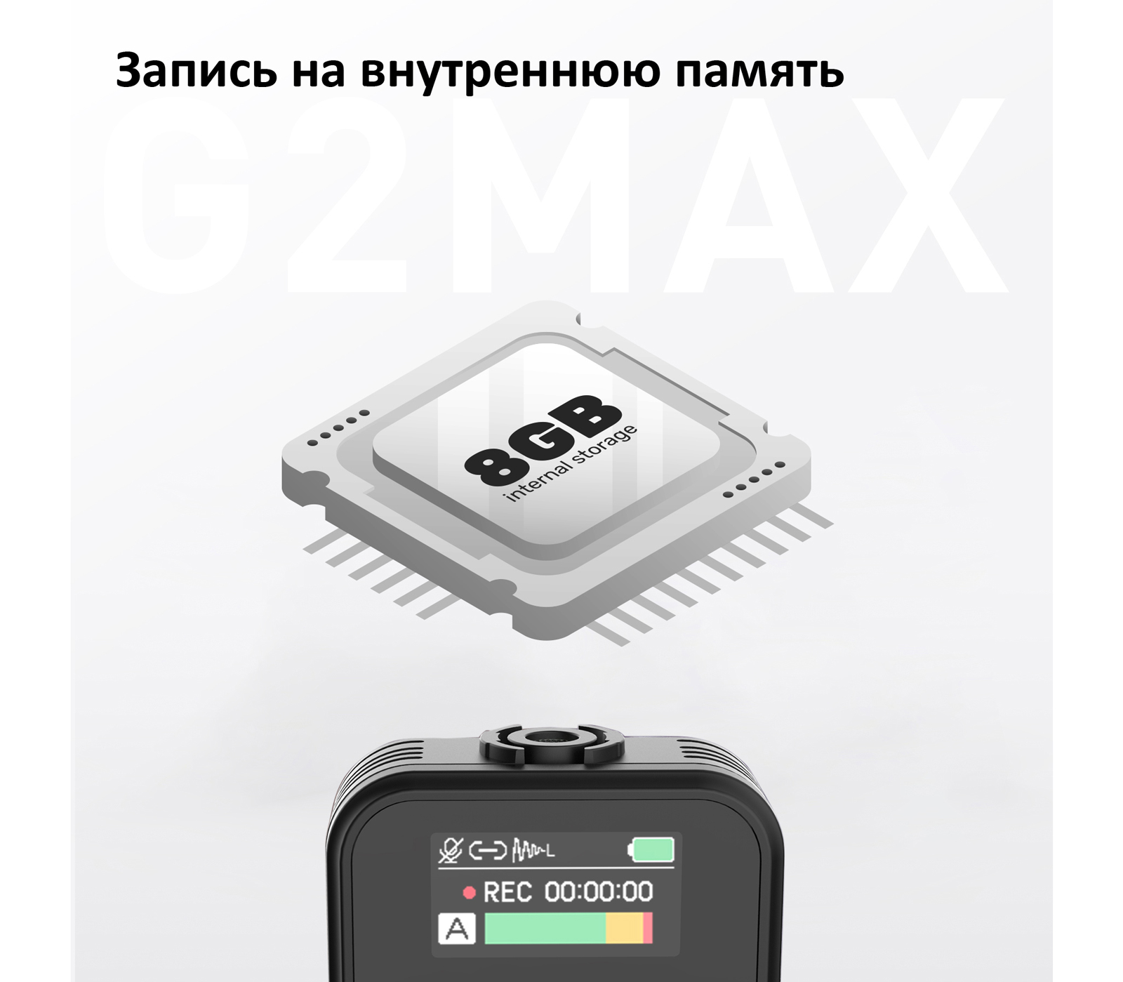 Беспроводная система Synco G2 A1 MAX, TX+RX, 2.4 ГГц, с внутренней записью