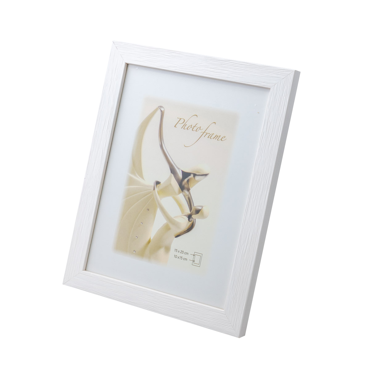 Фоторамка INNOVA 323-400, белая, деревянная, 15x20 см
