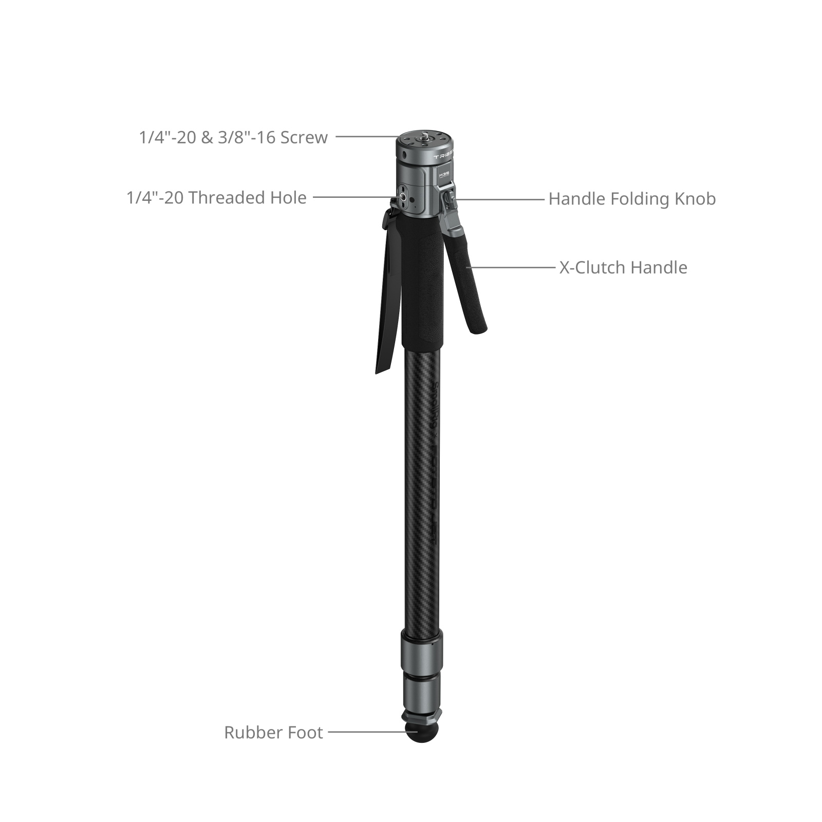 Монопод SmallRig x Potato Jet 6284 TRIBEX PRO, карбоновый, быстроразборный, базовая версия