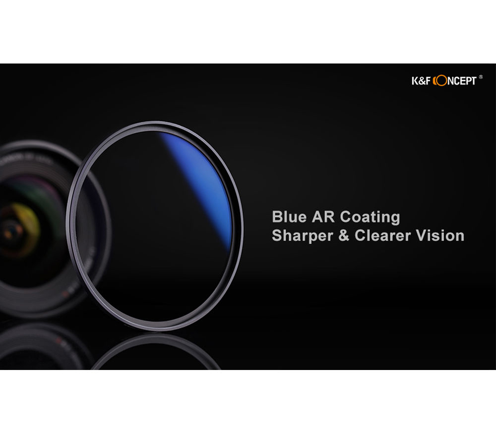 Светофильтр K&F Concept HMC UV, Blue Coated, 52 мм