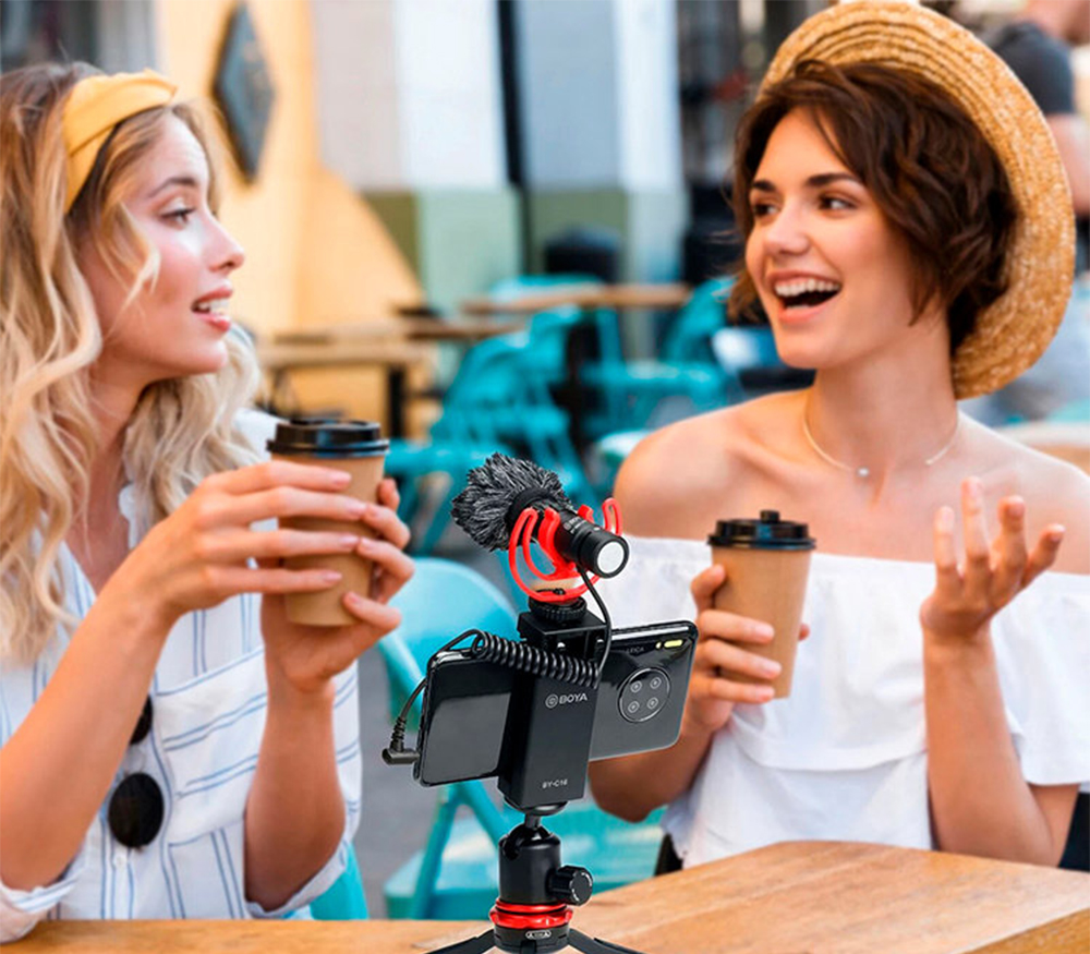Микрофон Boya BY-MM1 PRO, двунаправленный, моно, 3.5 мм