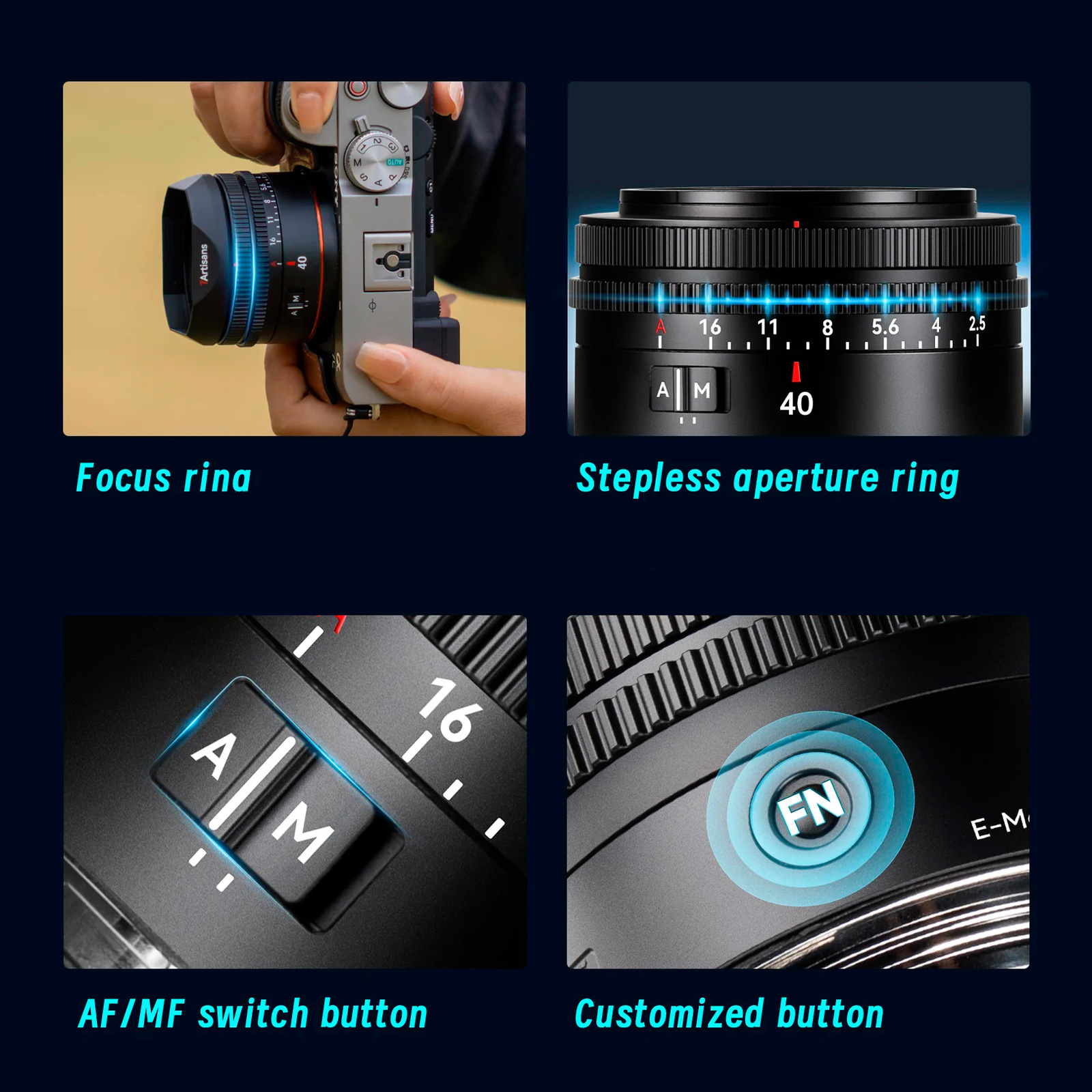 Объектив 7Artisans AF 40mm f/2.5 для Sony FE