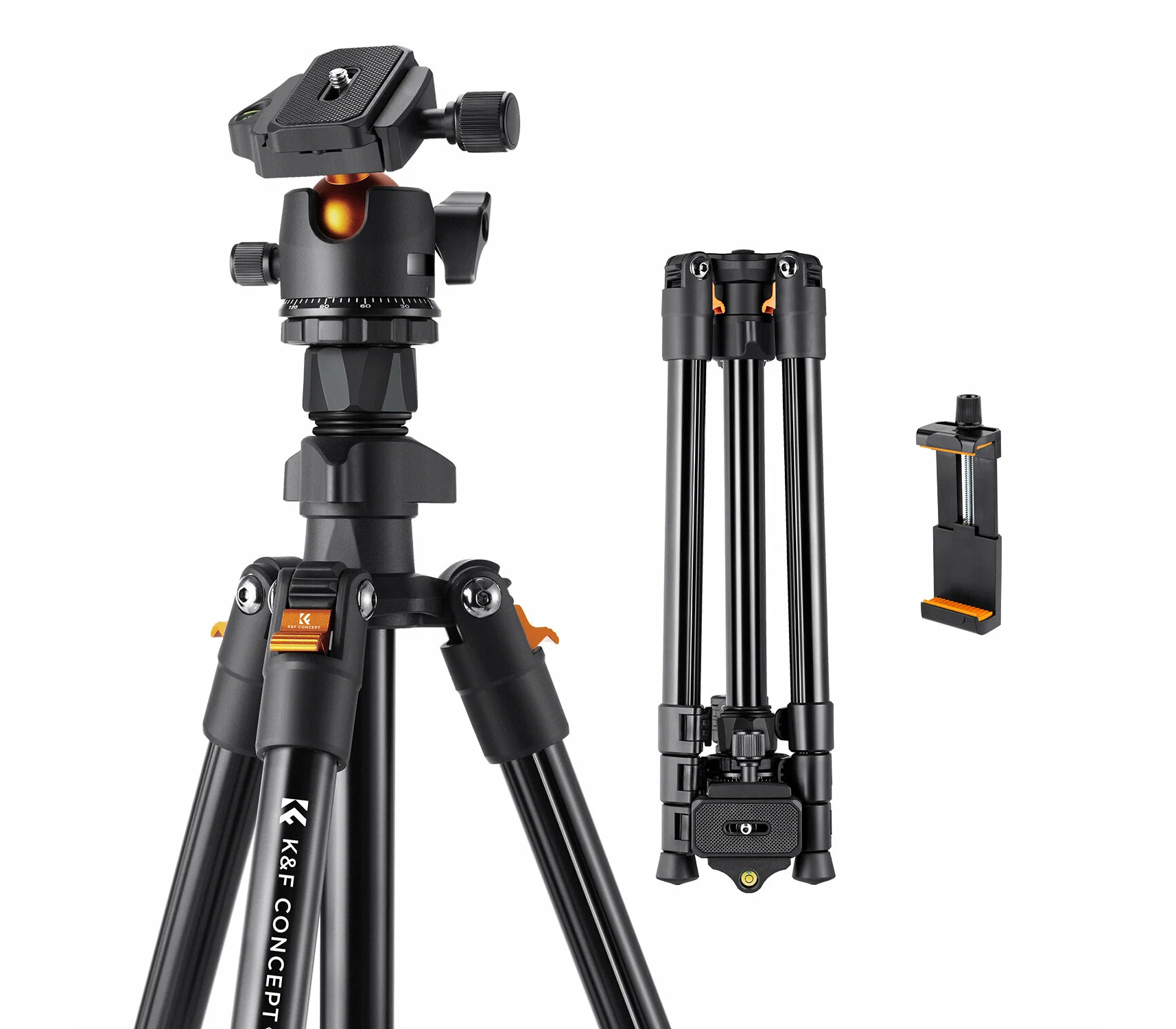 Штатив K&F Concept K234A0 с шаровой головой BH-28L