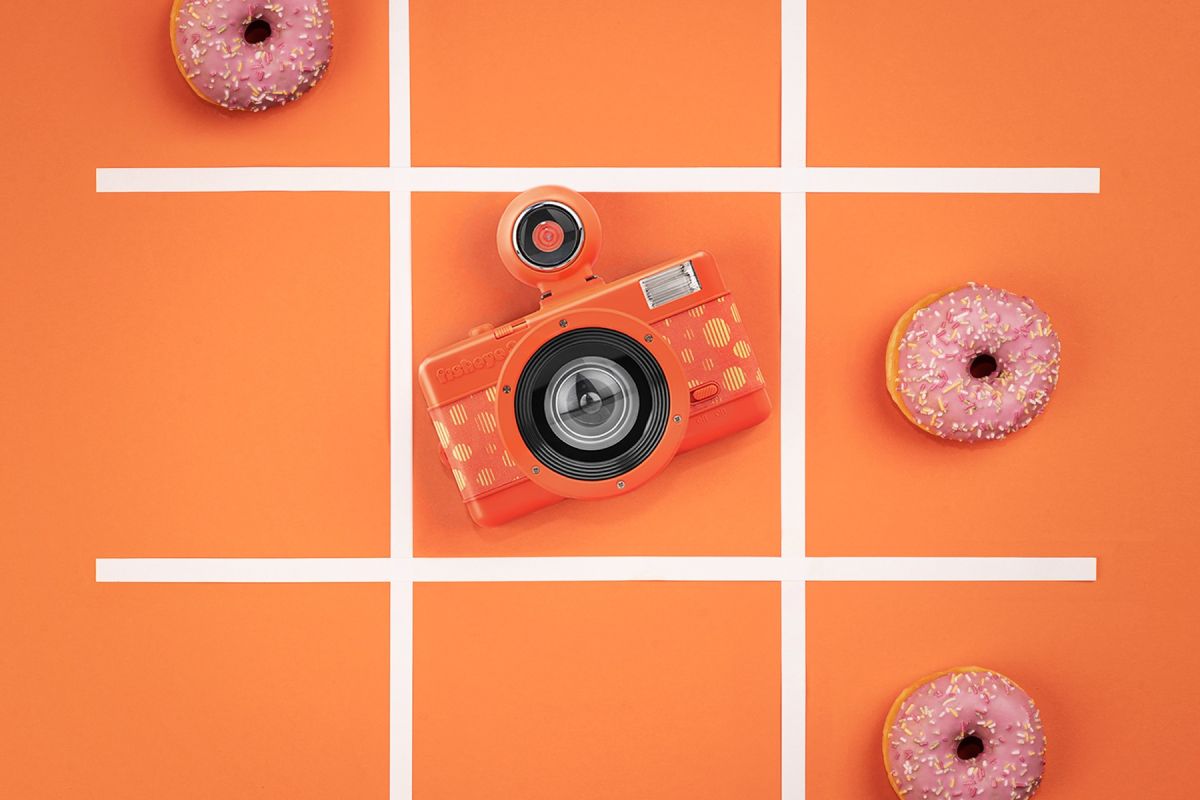 Пленочный фотоаппарат Lomography Fisheye2 Camera Papaya Pop