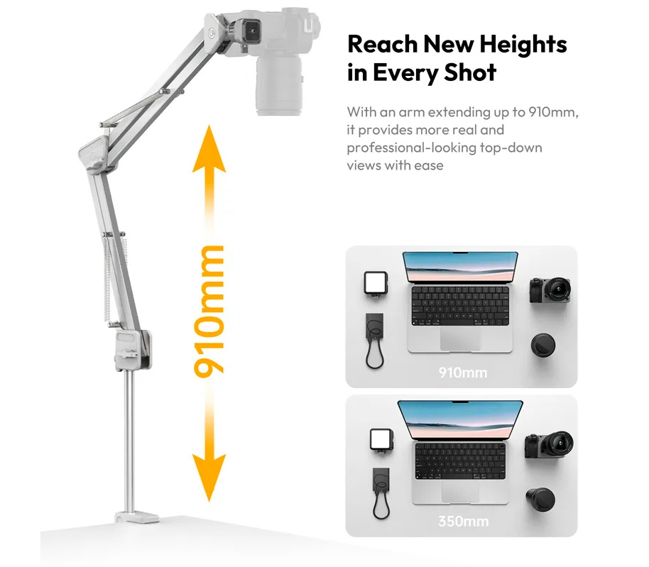 Настольное крепление Ulanzi TH04 Overhead Camera Mount для камеры или аксессуаров
