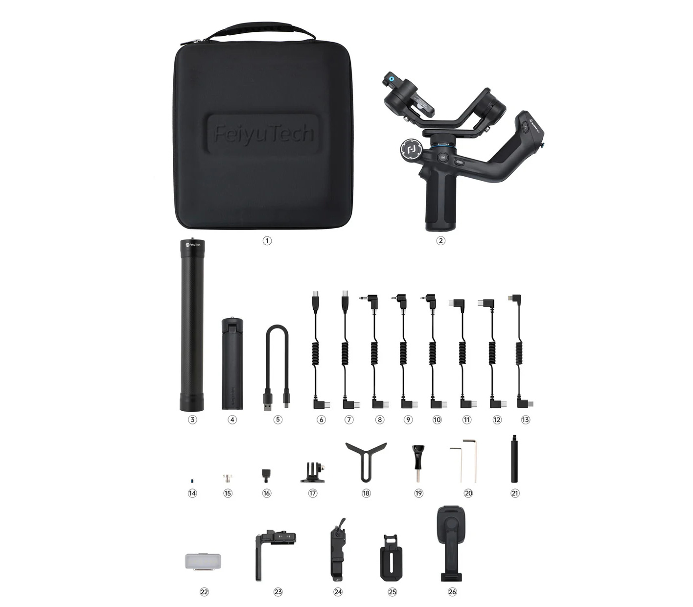 Стабилизатор FeiyuTech Scorp Mini 2 Kit для смартфонов и камер до 1.2 кг