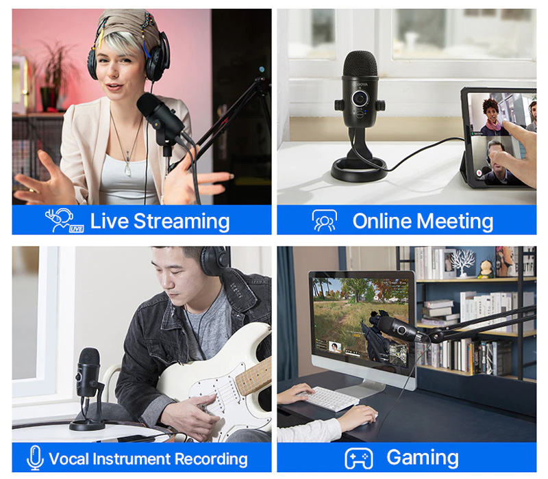 Микрофон Boya BY-CM5 настольный USB, переменная направленность