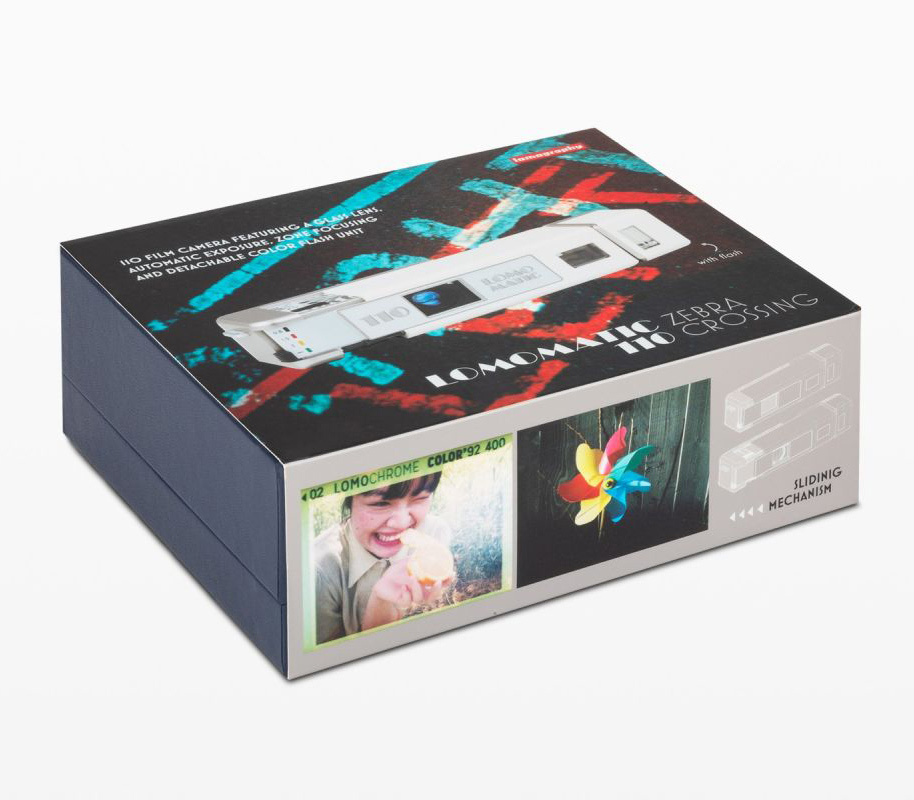 Фотоаппарат Lomography Lomomatic 110 Camera & Flash Zebra Crossing