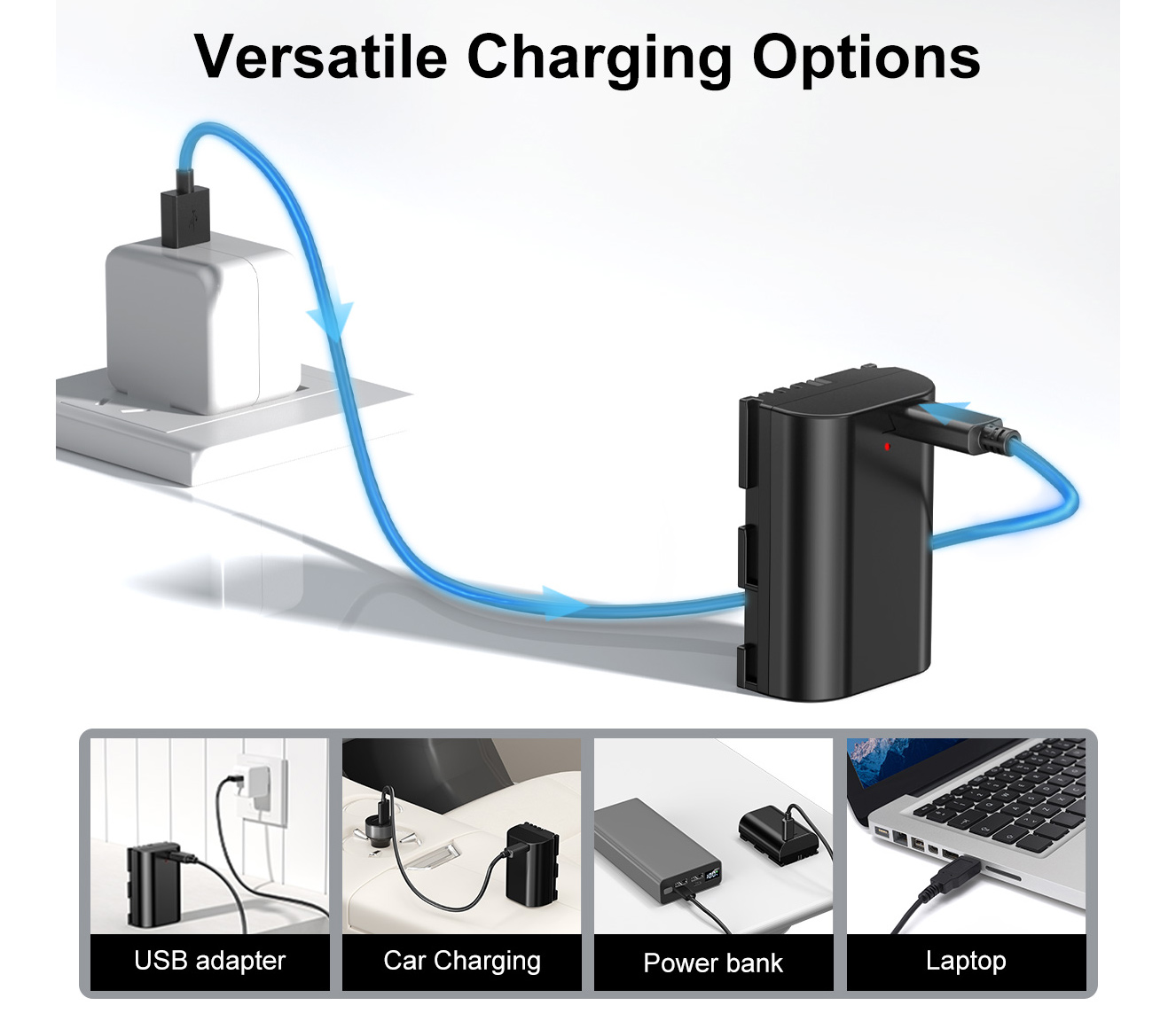 Аккумулятор Kingma LP-E6NH с портом зарядки USB-C, 2600 мАч