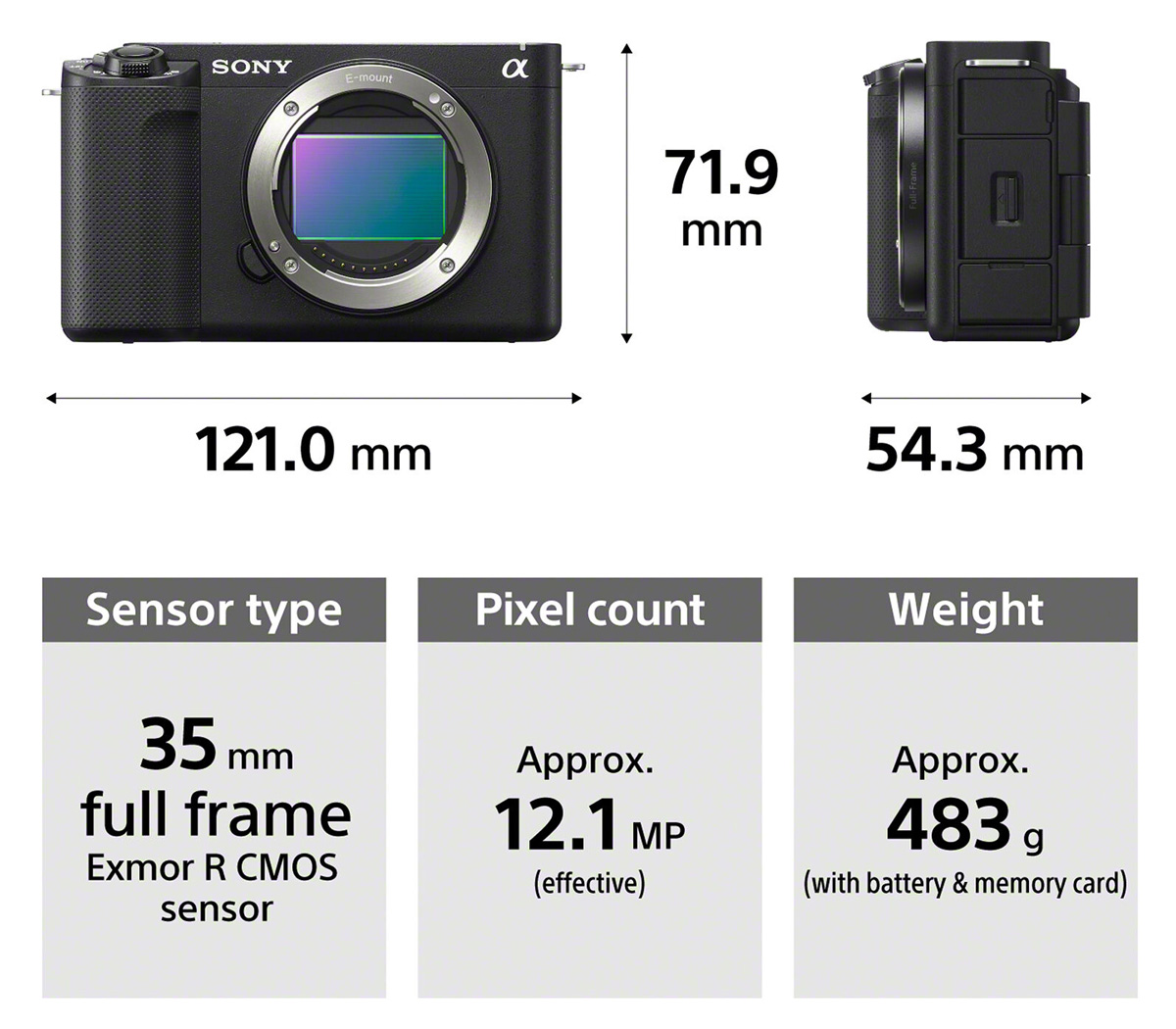 Беззеркальная камера Sony ZV-E1 Body, черная