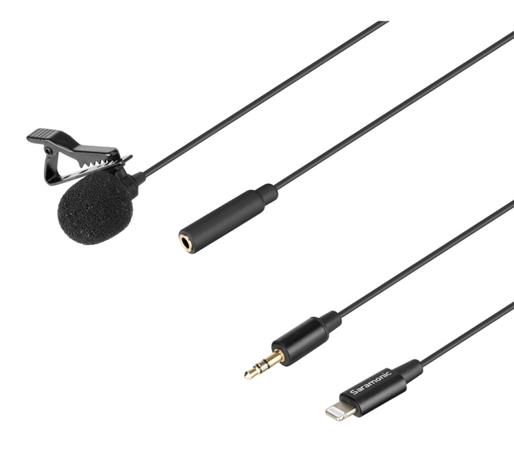 Микрофон Saramonic LavMicro U1A, петличный, 3.5 мм TRS + Lightning (уцененный)