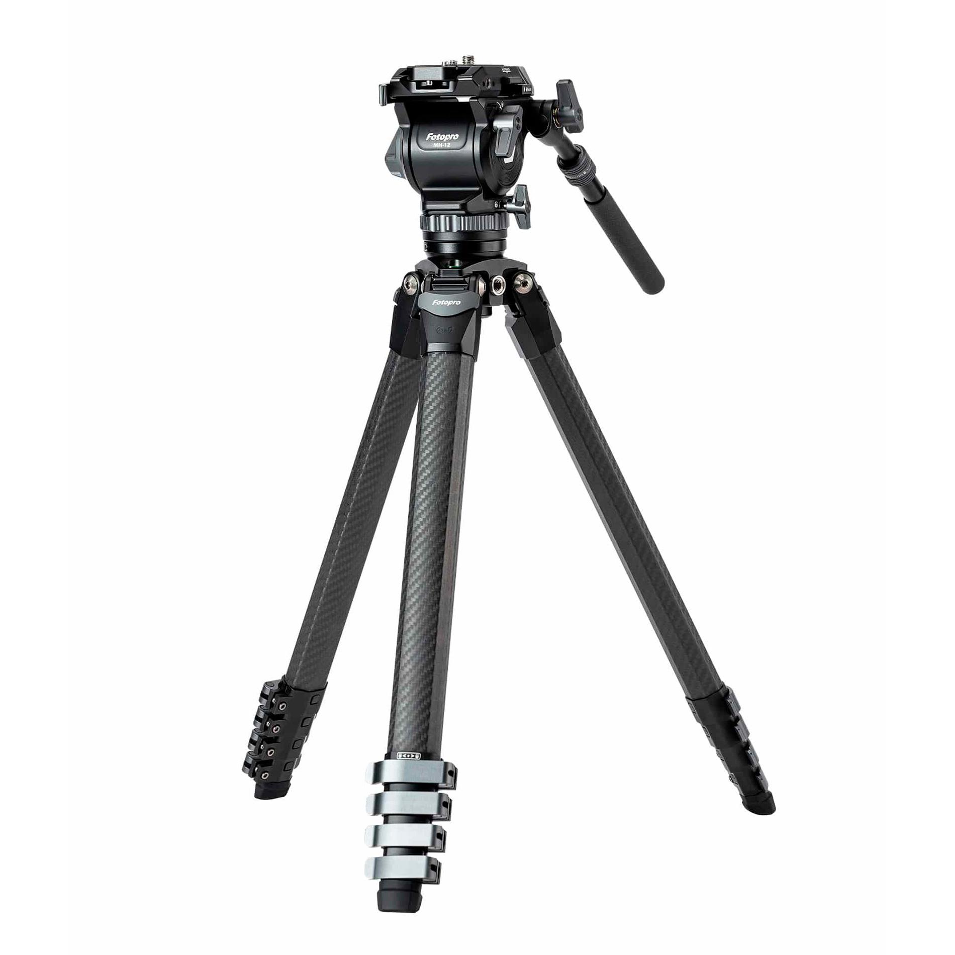 Штатив Fotopro Origin O-9+MH-12, черный с серым, до 6 кг