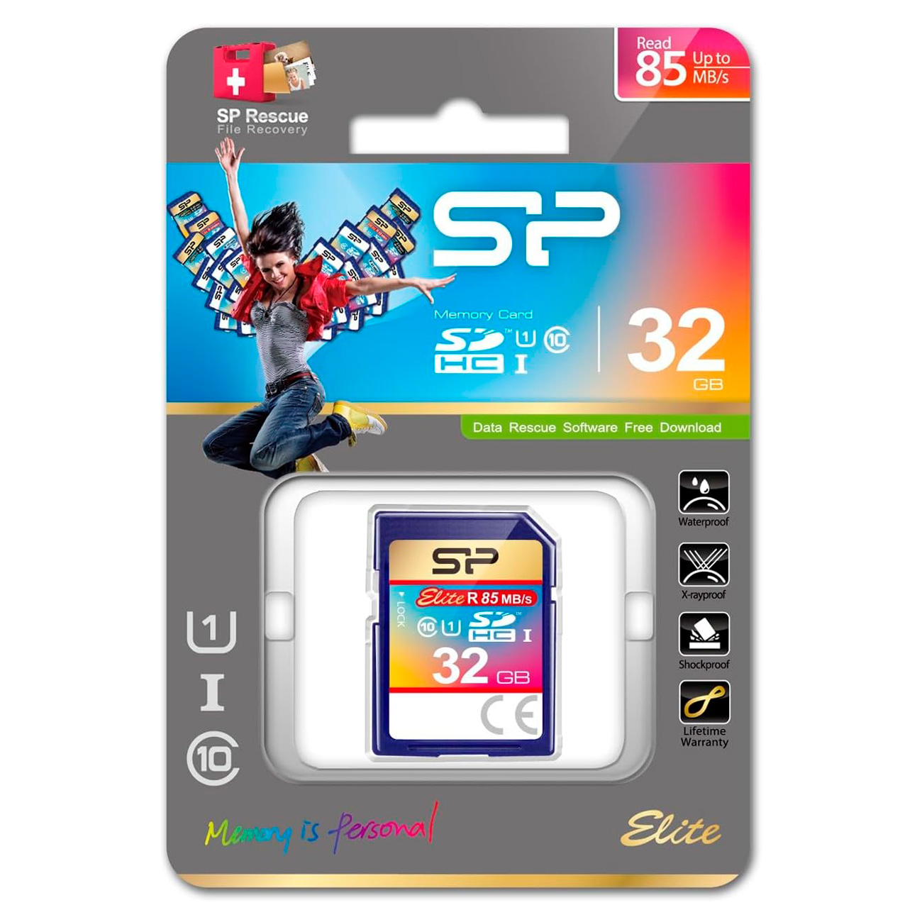 Карта памяти Silicon Power SDHC 32GB Elite UHS-I U1