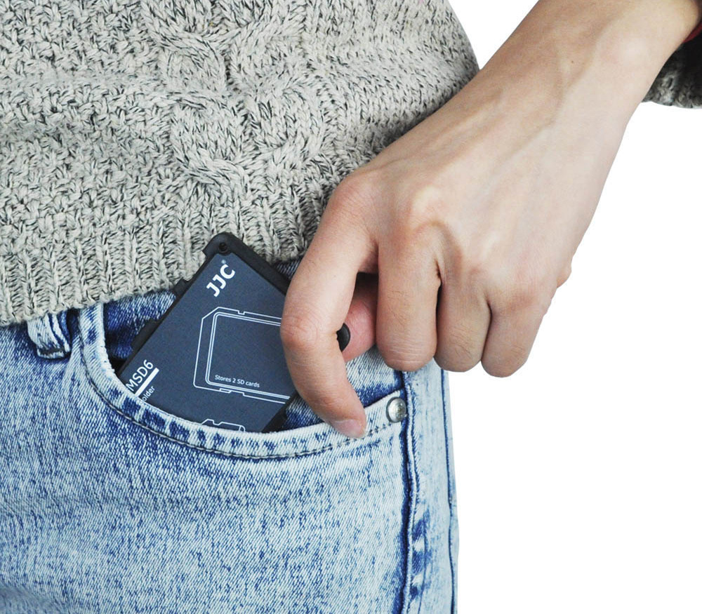 Кейс для карт памяти JJC MCH-SDMSD6GR, 2 SD + 4 MicroSD