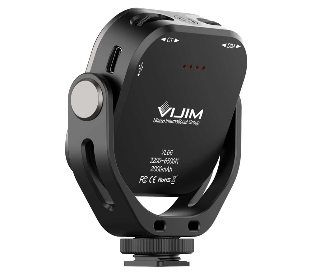 Осветитель Ulanzi VIJIM VL66 LED Video Light, 6 Вт, 3200-6500К, светодиодный