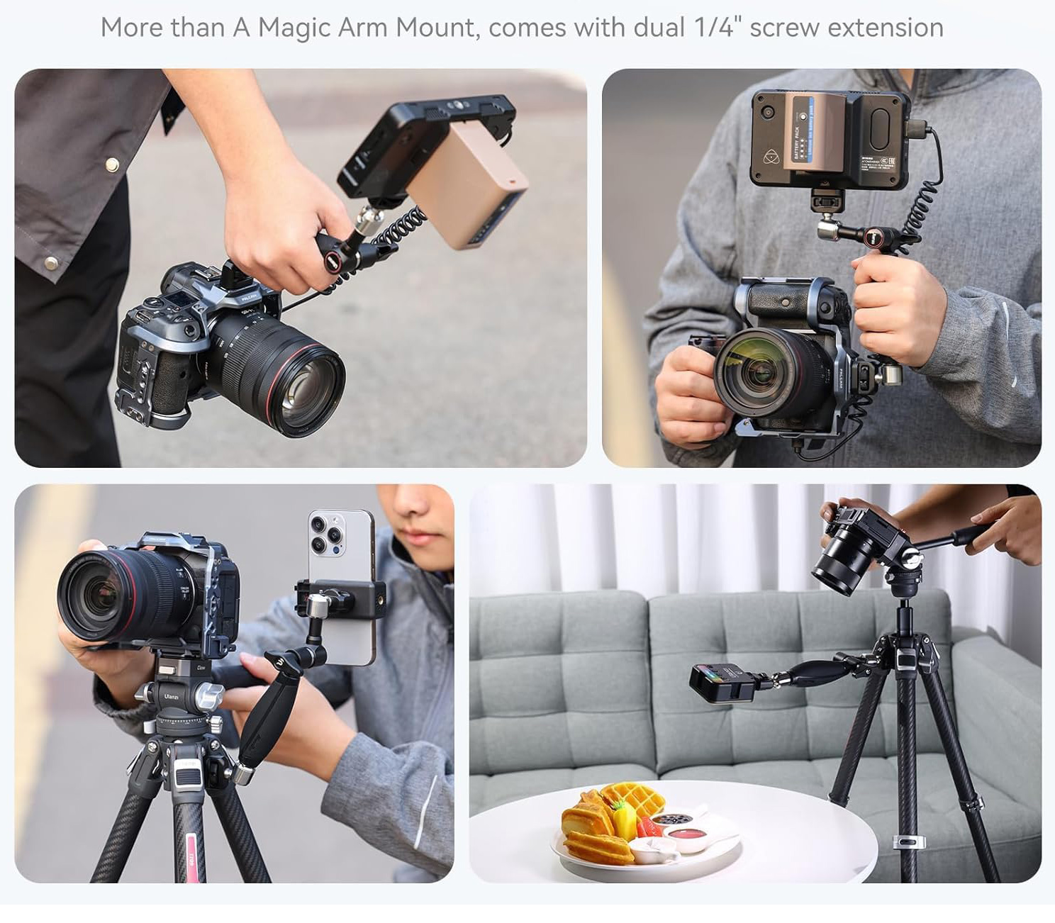 Кронштейн Ulanzi CA64 Magic Arm Hand Grip, с рукояткой, 26 см